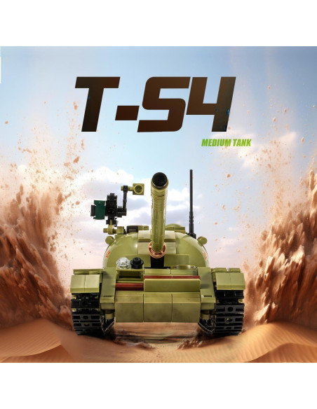 Tanque T-54 DAHONPA Bloques de Construcción 604 Piezas Tanque T-54 DAHONPA Bloques de Construcción 604 Piezas