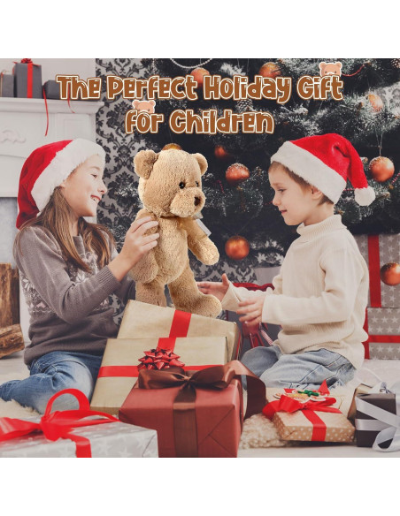 Ositos de Peluche Wettarn 45 cm - 2 Pack Marrón Claro y Oscuro