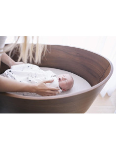 Ergobaby Swaddle Wrap Blanco 100% Algodón para Bebé 2