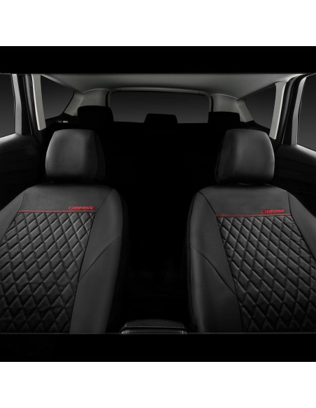 Funda de Asiento de Cuero CAR PASS ZT618PU-BK1L2 Negra Universal Funda de Asiento de Cuero CAR PASS ZT618PU-BK1L2 Negra Universal