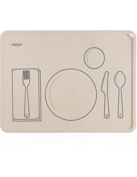 Mantel Individual Montessori Chamos - Set de 2 Silicona 41x31 cm Mantel Individual Montessori Chamos - Set de 2 Silicona 41x31 cm