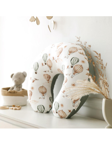 Funda de Almohada de Lactancia GRSSDER Minky Globo 63.5x58.4 cm
