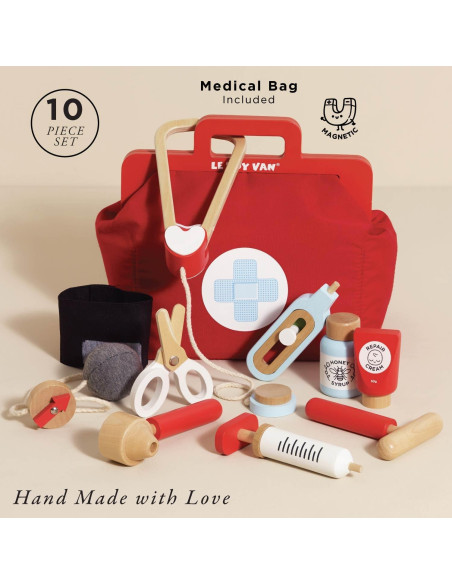 Juego de Rol Médico de Madera Le Toy Van Honeybake 22 cm Juego de Rol Médico de Madera Le Toy Van Honeybake 22 cm