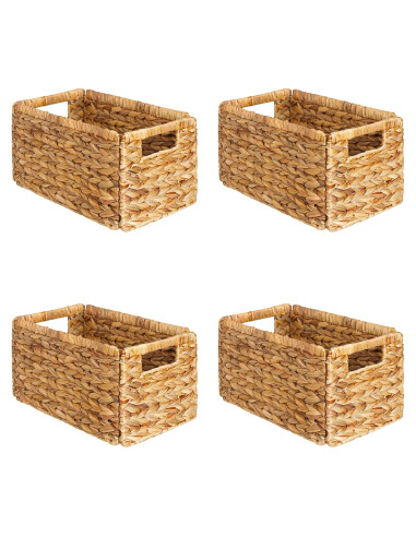 Cestas de Almacenamiento SpaceAid 4 Pack Mimbre 33x20.8x17.8 cm