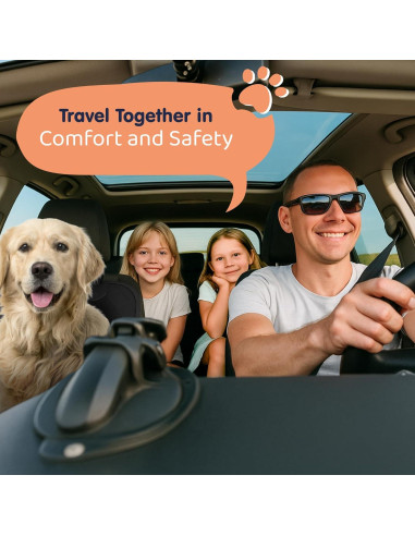 Funda para Asiento Delantero de Perro Petloox - Impermeable y Antideslizante