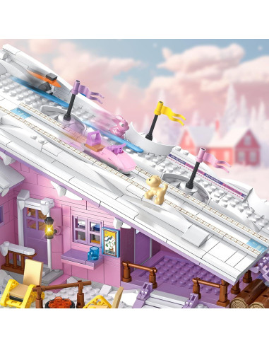 Conjunto de construcción casa esquí Lego Friends 1042 piezas
