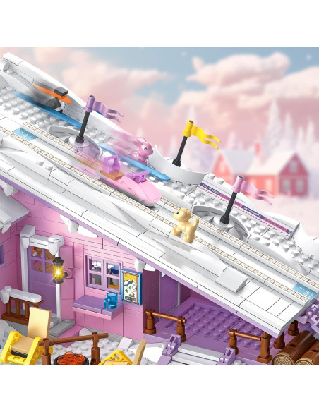 Conjunto de construcción casa esquí Lego Friends 1042 piezas Conjunto de construcción casa esquí Lego Friends 1042 piezas