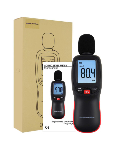 Medidor de Nivel de Sonido Digital DANOPLUS KB0267 30-130dBA Medidor de Nivel de Sonido Digital DANOPLUS KB0267 30-130dBA