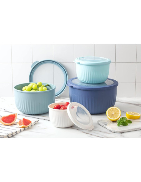 Juego de 8 Bols de Preparación Cook with Color - Azul Juego de 8 Bols de Preparación Cook with Color - Azul
