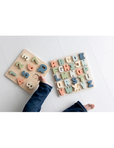 Rompecabezas de Alfabeto de Madera Pearhead 25.4x25.4 cm