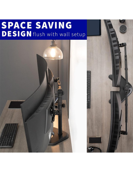 Soporte de Escritorio Doble para Monitor VIVO STAND-TS38B 27-38" Soporte de Escritorio Doble para Monitor VIVO STAND-TS38B 27-38"