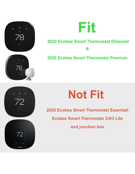 Cubierta de Placa de Pared BAOKZZOM EcoPlate2022 para Ecobee Cubierta de Placa de Pared BAOKZZOM EcoPlate2022 para Ecobee