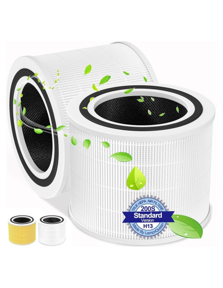 Filtro de Reemplazo 2 Pack para Purificador Levoit Core 200S Filtro de Reemplazo 2 Pack para Purificador Levoit Core 200S