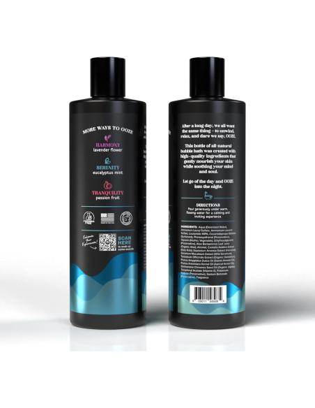 Baño de Burbuja Eucalipto y Menta OOZE 473ml - Relajante y Vegano Baño de Burbuja Eucalipto y Menta OOZE 473ml - Relajante y Vegano