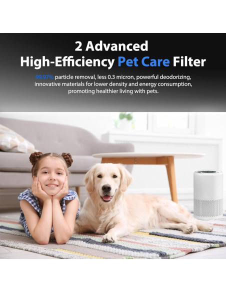 Filtro de Reemplazo 2 Pack para Purificador Levoit Core 200S Filtro de Reemplazo 2 Pack para Purificador Levoit Core 200S