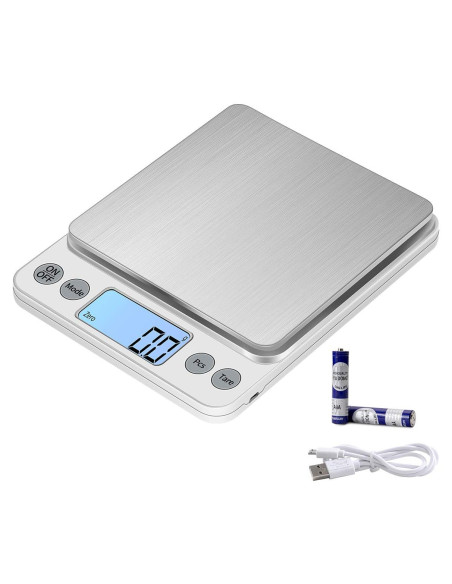 Báscula Digital de Cocina KUBEI 5kg 0.1g Pantalla LCD Báscula Digital de Cocina KUBEI 5kg 0.1g Pantalla LCD