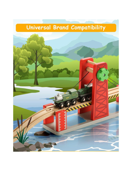Set de Accesorios de Tren de Madera SainSmart Jr. Puente Elevador Set de Accesorios de Tren de Madera SainSmart Jr. Puente Elevador