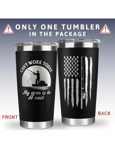 Vaso de Acero Inoxidable 20 oz KATLADIZ para Pescadores