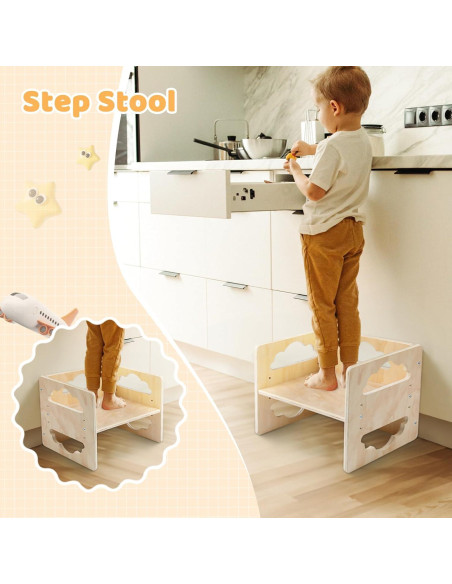 Conjunto Mesa y Silla Montessori Satisure para Niños 1-3 Años Conjunto Mesa y Silla Montessori Satisure para Niños 1-3 Años