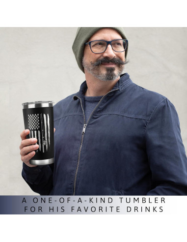 Vaso de Acero Inoxidable 20 oz KATLADIZ para Pescadores