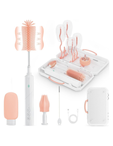 Limpiador Eléctrico de Biberones COZILO 8 en 1 Rosa Limpiador Eléctrico de Biberones COZILO 8 en 1 Rosa