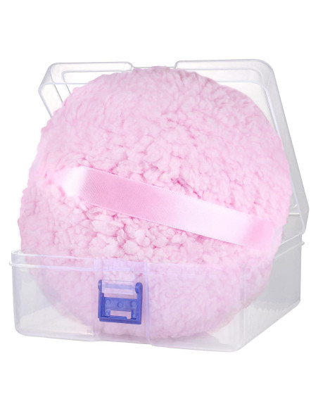 Puf de Polvo Corporal WEMEGA Rosa Extra Grande 15.24cm Puf de Polvo Corporal WEMEGA Rosa Extra Grande 15.24cm