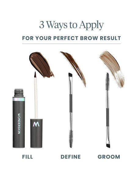 Gel para Cejas Wonderskin Dream Brow Negro, Resistente al Agua Gel para Cejas Wonderskin Dream Brow Negro, Resistente al Agua