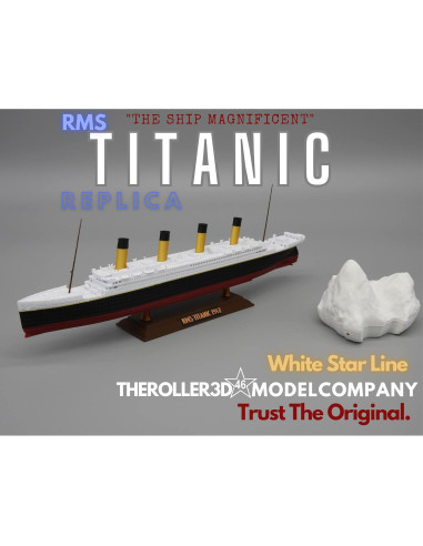 Modelo Titanic 3D THEROLLER3D 30.48 cm Detalle Alto