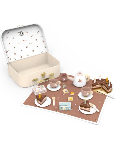 Juego de Té de Cumpleaños Speedy Monkey - Juguete de Madera para Niños Juego de Té de Cumpleaños Speedy Monkey - Juguete de Madera para Niños