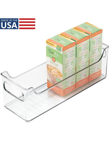 Contenedor de Plástico Apilable iDesign para Nevera 36.8x12.7x12.7 cm Contenedor de Plástico Apilable iDesign para Nevera 36.8x12.7x12.7 cm