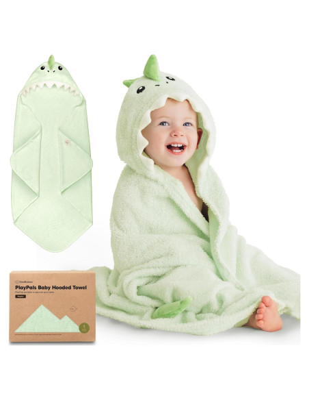 Toalla con Capucha KeaBabies 100% Algodón para Bebés 109x102cm Toalla con Capucha KeaBabies 100% Algodón para Bebés 109x102cm