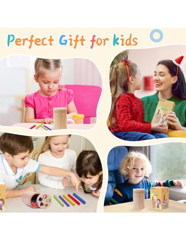 Juguete Montessori de Clasificación de Colores MTTIERY 10 Palitos