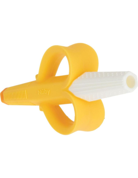 Mordedor de Silicona Nuby Banana 100% Suave para Bebés 3+ Meses Mordedor de Silicona Nuby Banana 100% Suave para Bebés 3+ Meses