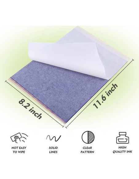 Papel de Transferencia de Tatuaje Rayyl - 50 Hojas A4 4 Capas Papel de Transferencia de Tatuaje Rayyl - 50 Hojas A4 4 Capas