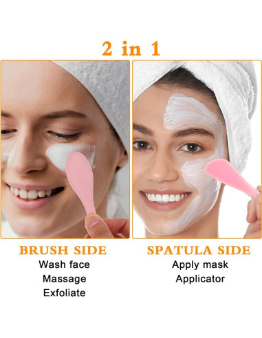 3 Piezas Aplicador de Mascarilla Facial Silicona TIESOME