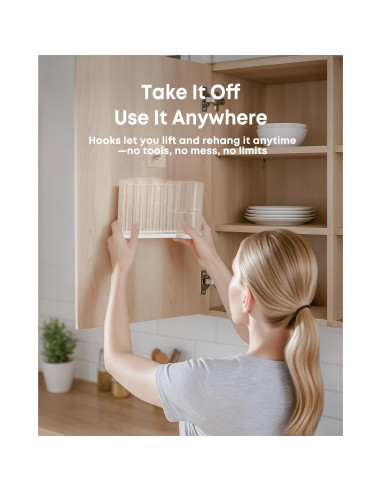 Soporte Organizador para Pajitas Excedesolns - Transparente/Blanco