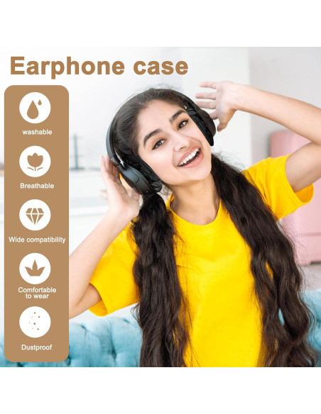 Cubiertas Desechables para Auriculares Tvoip 100 Pcs 9 cm Cubiertas Desechables para Auriculares Tvoip 100 Pcs 9 cm