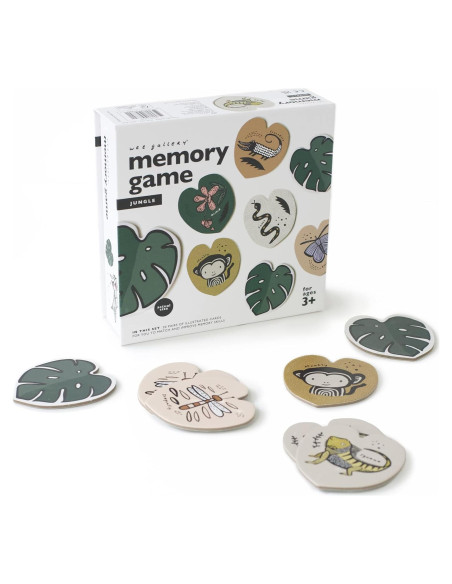 Juego de Memoria Wee Gallery - Selva - 40 Cartas para Niños Juego de Memoria Wee Gallery - Selva - 40 Cartas para Niños