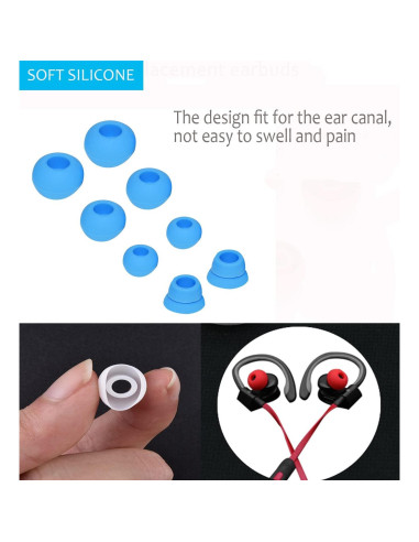 Puntas de Silicona para Auriculares Beats Powerbeats 3 - Azul