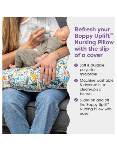 Funda de Almohada de Lactancia Boppy Uplift - Microfibra Colorida