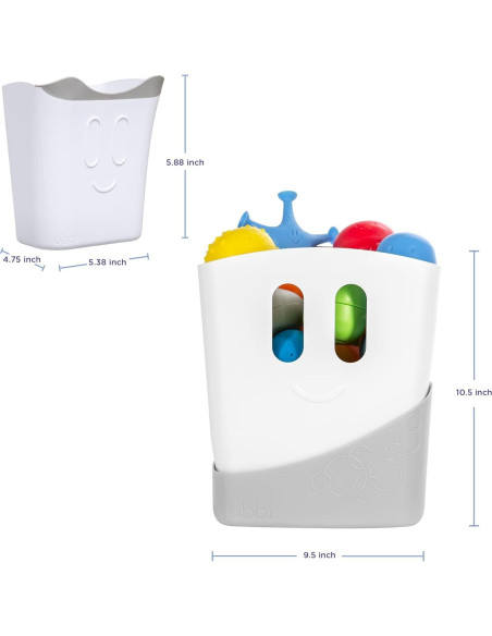 Conjunto de Juguetes de Baño Ubbi con Bin de Secado y Taza Conjunto de Juguetes de Baño Ubbi con Bin de Secado y Taza