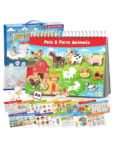 Busy Book Montessori TinyFunz - Juguete Educativo 3 a 5 Años