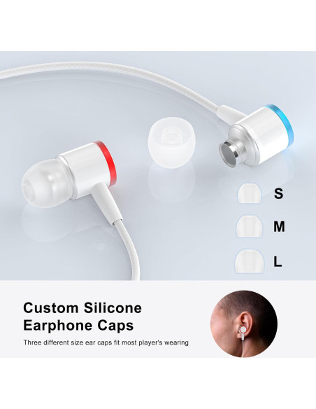 Auriculares Intrauditivos AMVR Q2 con Aislamiento de Ruido Auriculares Intrauditivos AMVR Q2 con Aislamiento de Ruido