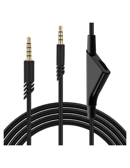 Cable de Audio de Reemplazo Sqrmekoko 2m con Control de Volumen Cable de Audio de Reemplazo Sqrmekoko 2m con Control de Volumen