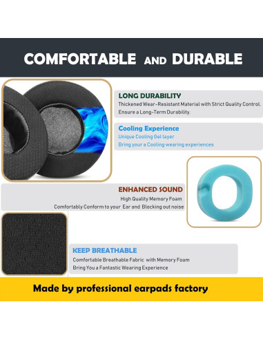Almohadillas de Repuesto Corsair Virtuoso RGB SE Gel Frío