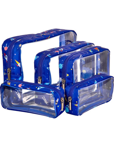 Juego de 5 Organizadores de Pañales TPU Impermeables Astronauta