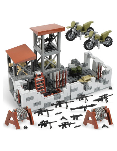 Juego de Bloques de Construcción Base Militar Finger Rock 370g