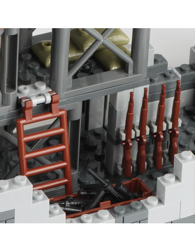 Juego de Bloques de Construcción Base Militar Finger Rock 370g