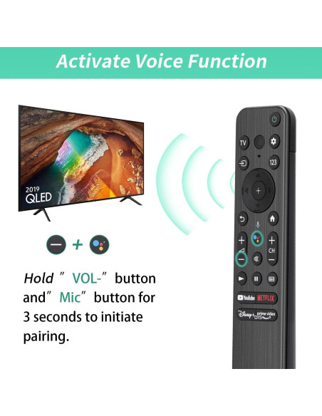 Control Remoto RMF-TX800U para TV Sony Bravia 4K OLED Control Remoto RMF-TX800U para TV Sony Bravia 4K OLED