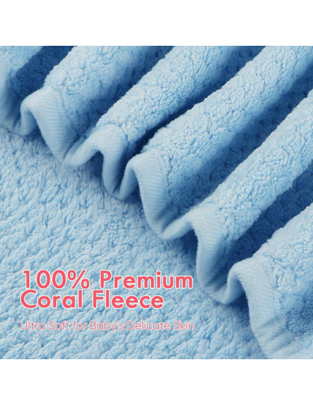 Toalla con Capucha Orighty para Bebés 71x71 cm - Azul Toalla con Capucha Orighty para Bebés 71x71 cm - Azul